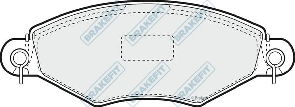 APEC BRAKING Комплект тормозных колодок, дисковый тормоз PD3034